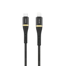 WIWU Elite Series ED-103 2.4A USB-C / Type-C to 8 Pin Interface Nylon Braided Fast Charging Data Cable, Cable Length: 2m