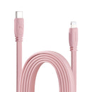 MOMAX 1.2m 3A Type-C / USB-C to 8 Pin PD Fast Charging Cable(Pink)