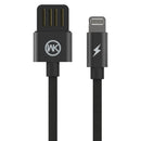WK WDC-055i 2.4A 8 Pin Babylon Aluminum Alloy Charging Data Cable, Length: 1m(Black)