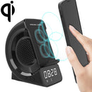 WD-200 5W 3 In 1 Multi-function Wireless Charger Bluetooth Speaker Alarm Clock