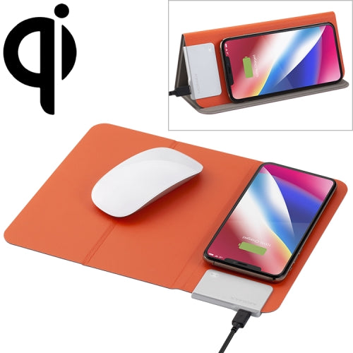 MOMAX QM2 Q.Mouse Pad Wireless Charging Folding Mouse Pad(Orange)