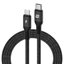 MOMAX 2.2m Type-C / USB-C to 8 Pin PD Fast Charging Braided Cable(Black)