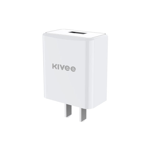 KIVEE KV-AT20 2.1A USB Travel Charger Power Adapter (White)