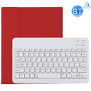 TG11B Detachable Bluetooth White Keyboard + Microfiber Leather Tablet Case for iPad Pro 11 inch (2020), with Pen Slot & Holder (Red)