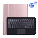 A11B-A 2020 Ultra-thin ABS Detachable Bluetooth Keyboard Tablet Case for iPad Pro 11 inch (2020), with Touchpad & Pen Slot & Holder (Rose Gold)