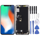 Hard OLED Material LCD Screen and Digitizer Full Assembly for iPhone X(Black)