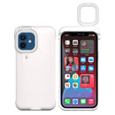 Ring Flash Selfie Fill Light Protective Case For iPhone 12 / 12 Pro (White)