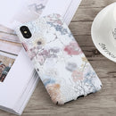 Luminous Watercolor Flower Pattern PC Protective Case for iPhone XS Max