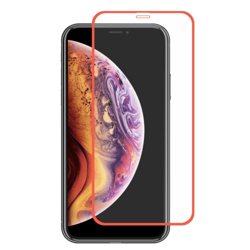 ENKAY Hat-Prince Full Glue 0.26mm 9H 2.5D Full Screen Tempered Glass Film for iPhone 11 / XR(Orange)