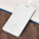 MOFI Crazy Horse Texture Horizontal Flip PU Leather Case for iPhone XR, with Holder & Card Slot (White)