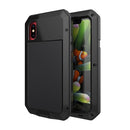 Metal Shockproof Waterproof Protective Case for iPhone X (Black)