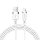 JOYROOM S-1224N2 1.2m 2.4A USB to 8 Pin Silicone Data Sync Charge Cable(White)