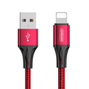 JOYROOM S-1530N1 N1 Series 1.5m 3A USB to 8 Pin Data Sync Charge Cable (Red)