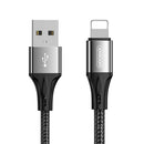 JOYROOM S-0230N1 N1 Series 0.2m 3A USB to 8 Pin Data Sync Charge Cable(Black)