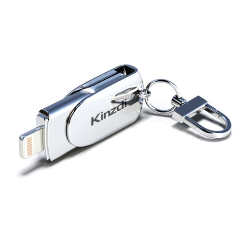 Kinzdi 512GB USB 2.0 + 8 Pin Interface Metal Twister Flash U Disk (Silver)