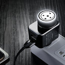 Rock T21 2.1A Dual USB Ports Adjustable Night Light Brigade Charge Power Adapter Travel Wall Charger (Black)