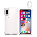 Ring Flash Selfie Fill Light Protective Case For iPhone XS / X(White)