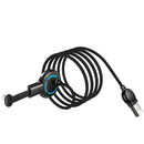 Mcdodo CA-5950 Razer Series 180 Degree Elbow Design Gaming 8 Pin to USB Cable with 7 Colors Breathing Light, Length: 1.2m(Black)