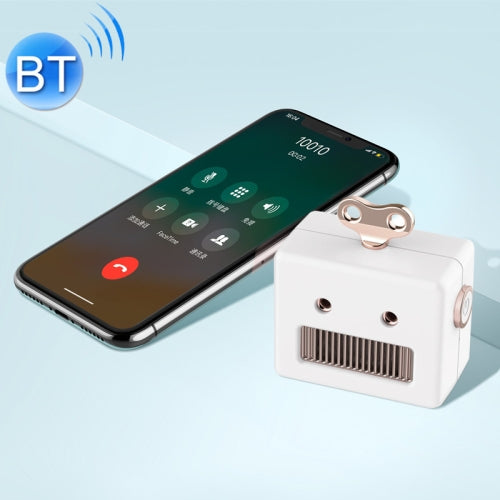 3life-307 3W 5V Mini Robot Retro Wireless Bluetooth Speaker (White)