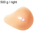 AS8 Spiral Shape Postoperative Rehabilitation Fake Breasts Silicone Breast Pad Nipple Cover 500g/Right