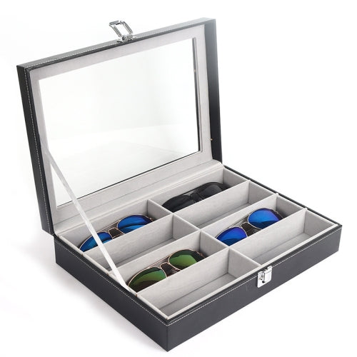 8 Grids Portable Sunglasses Protective Storage Box