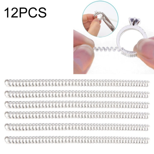 12 PCS 5mm 10cm Ring Size Tightener Reducer Resizing Tools Ring Spiral Adjuster for Male