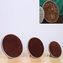 1 Set Household Creative Pearl Board Flannel Jewelry Rack Earrings Storage Display Stand (Coffee)