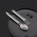 Original Xiaomi Youpin NexTool Outdoor Titanium Fork Spoon 2 in 1 Detachable Portable Tableware(Grey)