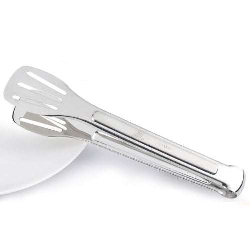 Stainless Steel Barbecue Steak Clip Tongs BBQ Roasting Shovels Leak Steak Shovel Spatula Food Clamp Bread Clips, Length: 28.5cm