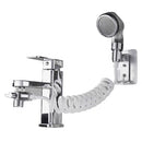 Hand Held Retractable Shampoo Faucet Basin External Shower