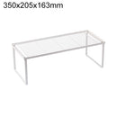 Original Xiaomi Youpin Jordan & Judy Iron Layered Shelf Storage Rack, Size: 350 x 205 x 163mm(White)