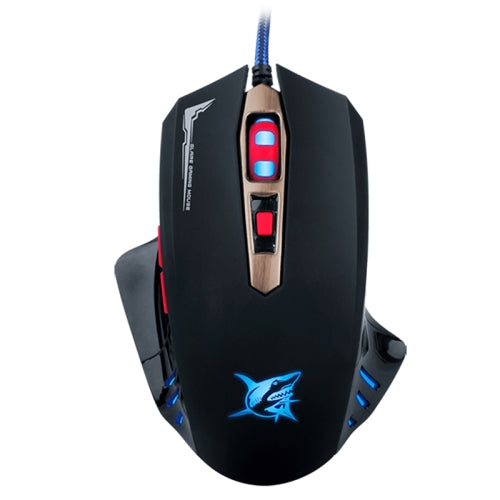 K-RAY M718 Ergonomics Design Game Backlight USB Four Gear DPI Adjustable Wired Mouse(Black)