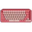 Logitech POP KEYS Round Button Bluetooth Mechanical Keyboard (Pink)