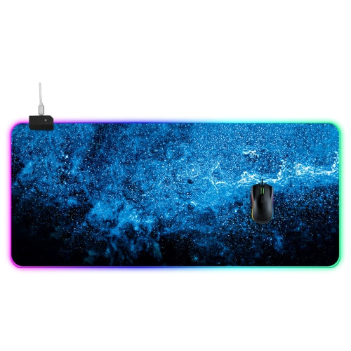 Computer Blue Illuminated Mouse Pad, Size: 90 x 40 x 0.4cm