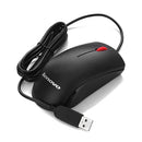 Lenovo M120 Pro Fashion Office Red Dot Wired Mouse (Black)