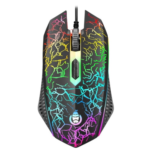 SHIPADOO D620 1600 DPI Three-speed Adjustable Four-button Cool Colorful Respiration Light Gaming Wired Mouse