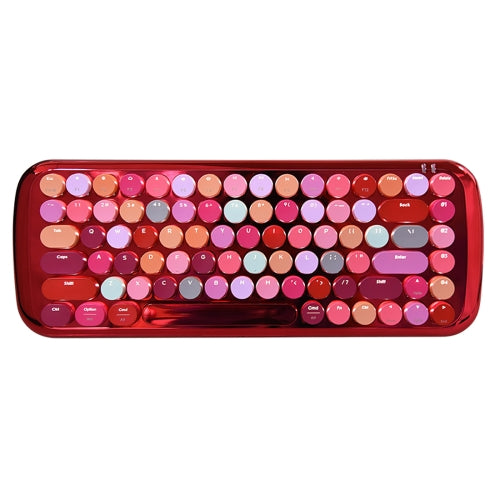 Mofii Girly Heart Lipstick Wireless Bluetooth Keyboard (Red)