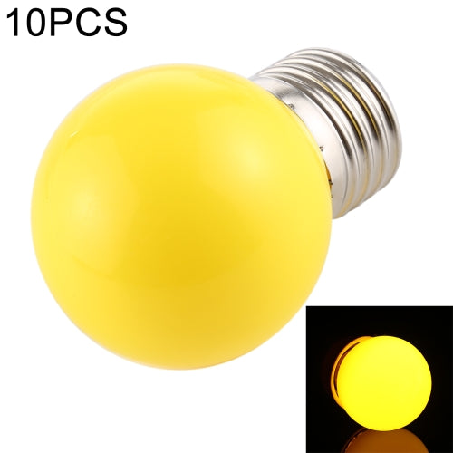 10 PCS 2W E27 2835 SMD Home Decoration LED Light Bulbs, AC 110V (Yellow Light)