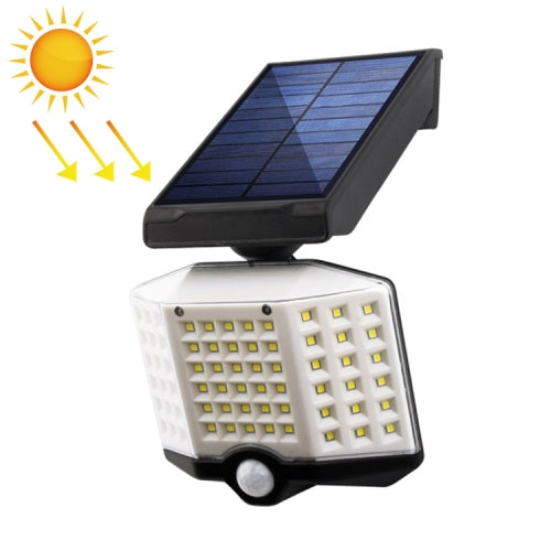 66 LEDs Home Lighting Courtyard Waterproof Rotatable Solar Body Induction Wall Light Street Light, Style: No Remote Control