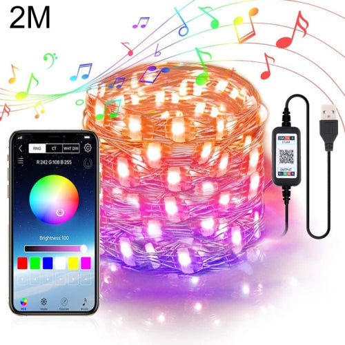 2m 20 LEDs USB Bluetooth Music RGB Light