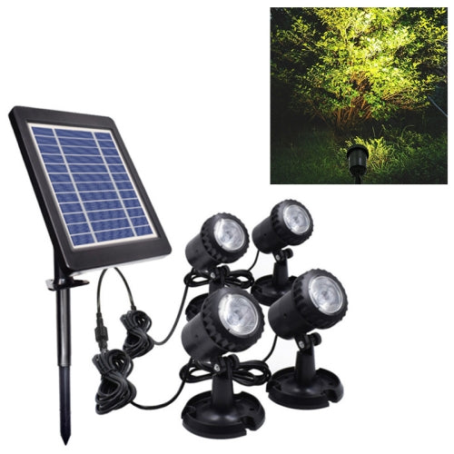 4 In 1 Outdoor Lawn Ground Solar Spotlight Diving Light