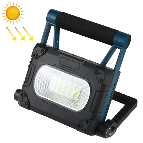 30W 36 LEDs Foldable Solar + Micro USB Rechargeable Floodlight with Power Bank & Battery Display Function, Lumen: 2000LM