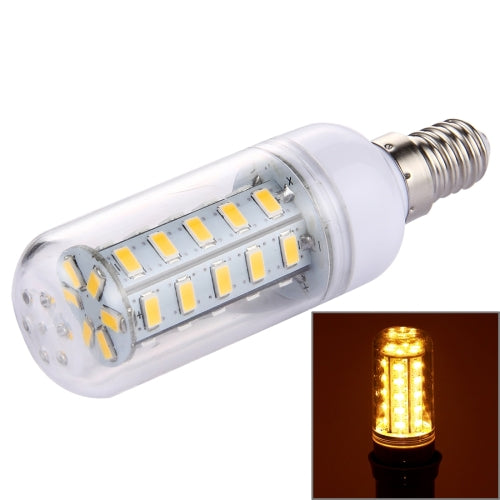 E14 3.5W 36 LEDs SMD 5730 LED Corn Light Bulb, AC 12-80V (Warm White)