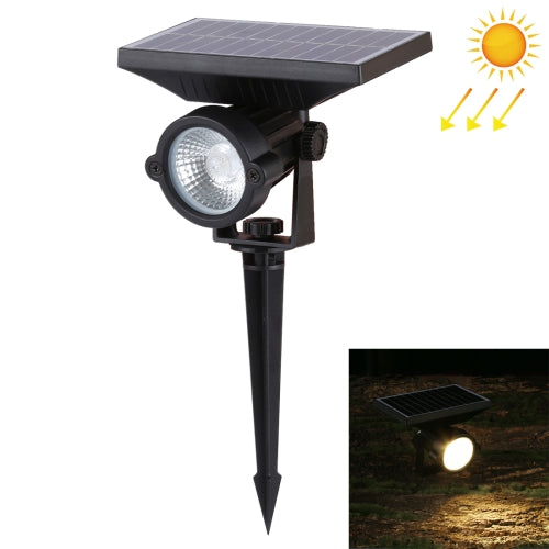 5W LED Solar Powered Lawn Spotlight IP65 Waterproof Outdoor Garden Landscape Lamp (Warm White)