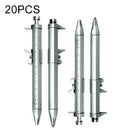 20 PCS Ballpoint Ruler Gifts Student Stationery Office Writing Pen (Black)