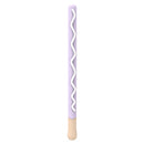 LOVE MEI For Apple Pencil 2 Stripe Design Stylus Pen Silicone Protective Case Cover (Purple)