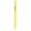LOVE MEI For Apple Pencil 2 Number Letter Design Stylus Pen Silicone Protective Case Cover (Yellow)