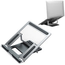 CCT8 Portable Adjustable Aluminum Alloy Desktop Holder Bracket for Laptop Notebook (Silver)