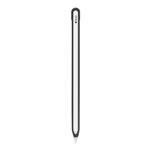 Metal Matte Non-slip Stylus Pen Protective Case for Apple Pencil 2 (Black)