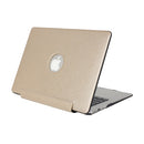 For Macbook Pro Retina 12 inch Silk Texture Apple Laptop United PU Protective Case(Gold)